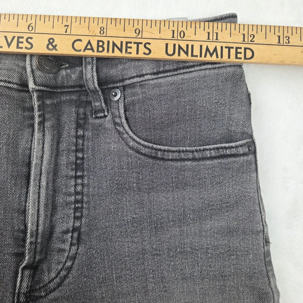 Everlane Womens 25 Tall Charcoal Gray High Rise Skinny Jeans‎ Denim RN139393